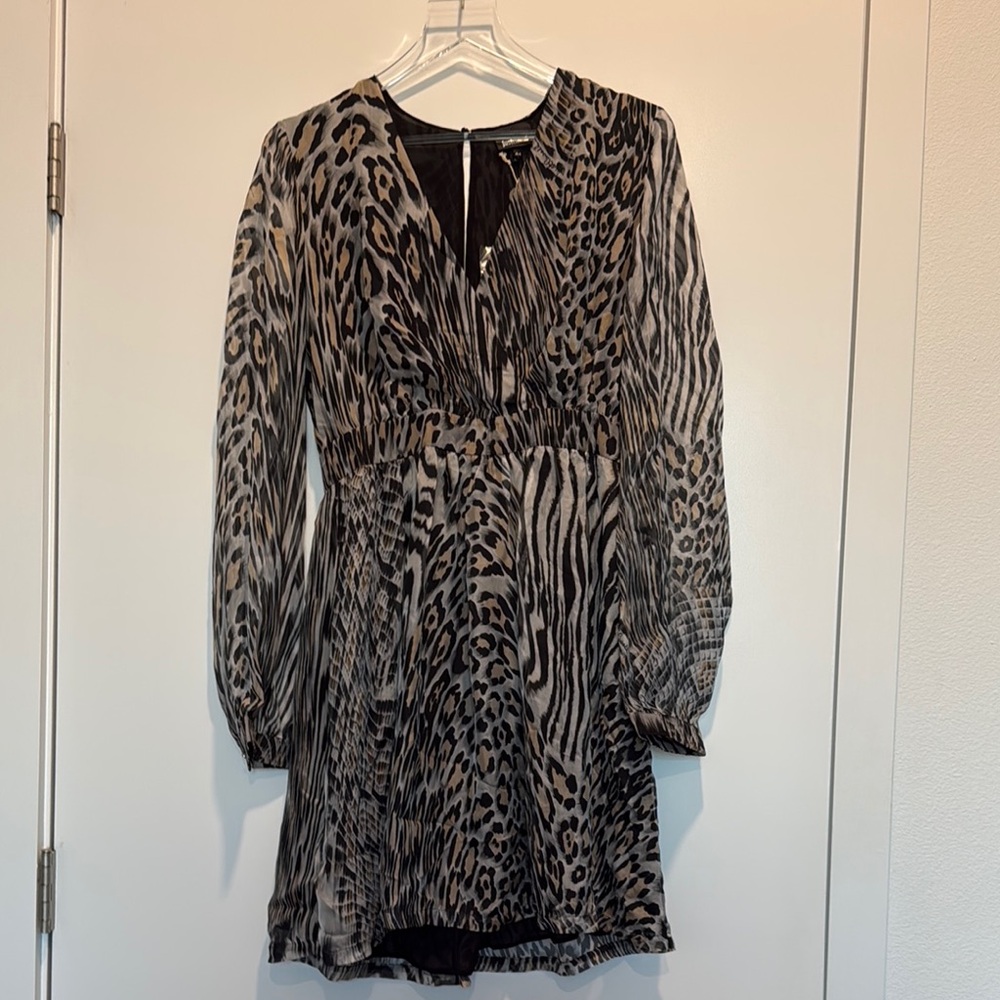 NEW justcavalli dress, animal print, size 8